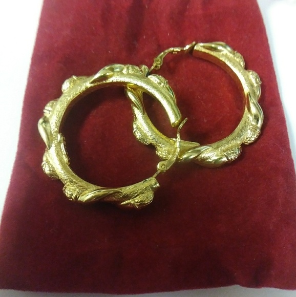 Fendi Jewelry - Large Fendi hoop earrings